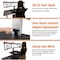 Victor Technology Standing Desk, 3-Monitor Cap, 28"x23"x20-52-1/2", BK/AL VCTDC475 - alternate 8